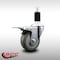 Service Caster 3.5'' SS Gray Poly Swivel 1-3/8'' Expanding Stem Caster Total Lock Brake SCC-SSEXTTL20S3514-PPUB-138 - alternate 3